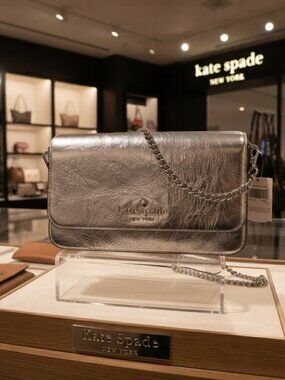 NWT Kate Spade Madison Metallic Willow Mini Flap Crossbody Bag